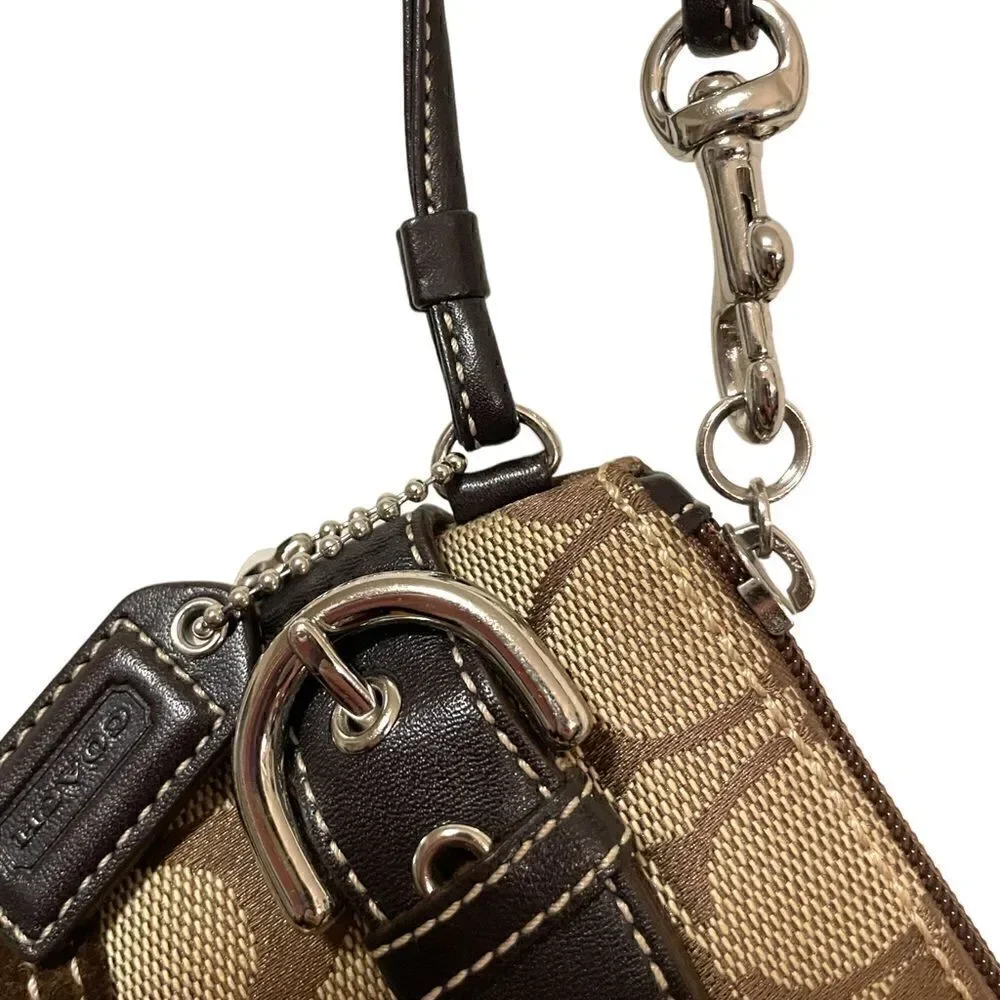 COACH Monogram Small Shoulder Bag & COACH Monogram Wristlet